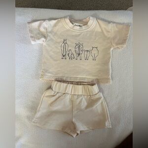 Luna & Luca Down On The Farm Short Set Nb